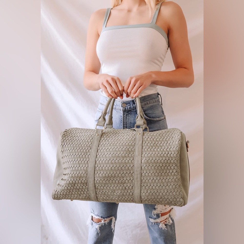Lulus Woven Duffle Bag